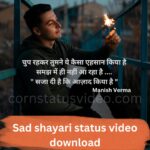 Sad shayari status video download