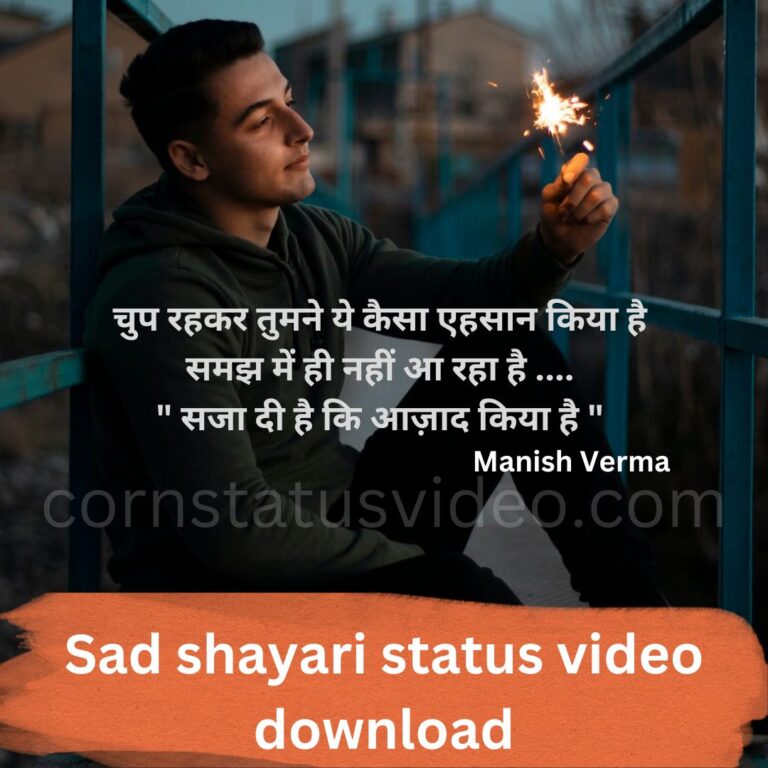 Sad shayari status video download